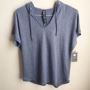 RBX | Women’s Hooded Active Wear Top Slate Blue